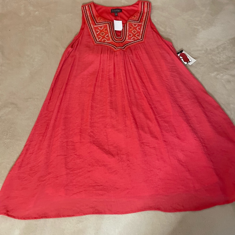 Luxology Sleeveless Lightweight A-Line Dress - Size M - Picture 11 of 16